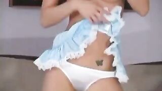 Beautiful young lady Cody Milo showing her assets