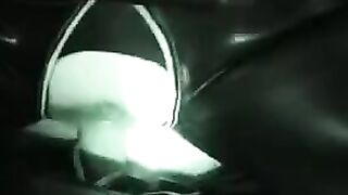 The husband put on a latex suit and had fun with his wife in it