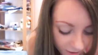 Russian beauty with soft tits playing on webcam