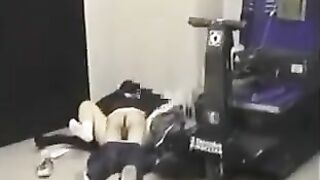 A man has anal sex with his girlfriend secretly from her husband