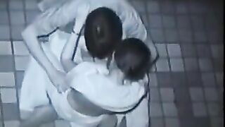 A man has anal sex with his girlfriend secretly from her husband