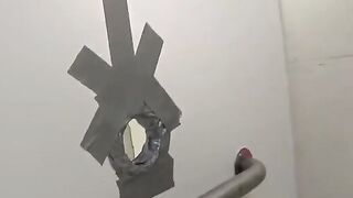 The man fucked in the holes member of the club toilet
