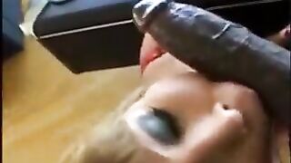 Supple girls fucked by two huge black cocks in a threesome