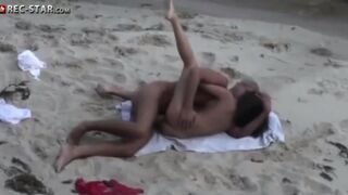 Real hidden shooting on the beach with sexy girls