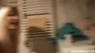 Bunch of wet pussies gets fucked by guys in a wild group sex party