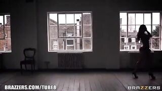 A natural big girl with an ass gets fucked in the anal in a sweaty scene