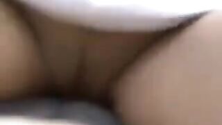 The juicy girl is dripping with cum in her sweet pussy