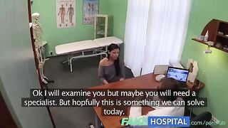 The cunning doctor checked the patient's holes