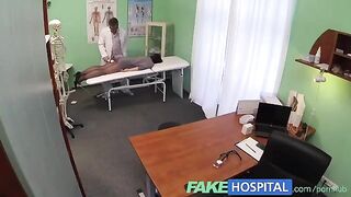 The cunning doctor checked the patient's holes