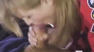 A lucky hockey player got anal sex with a fan after the game