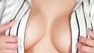 A very nice woman with big natural boobs