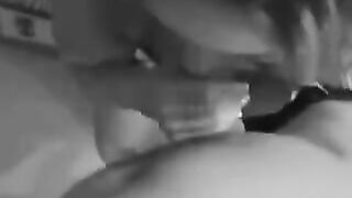The girl is not shy about sucking dick and sperm
