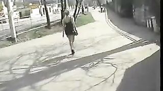 An old man fucked a girl and her friend on the couch