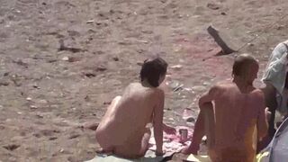 Bathing in the sea without any clothes on