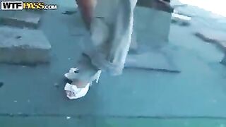 Tourist left his girl in the mountains and fucked a Pikaper
