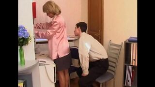 Hot Russian mom seduced her son to make love