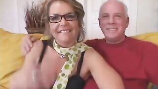 The grandfather arranged a meeting for his wife with a student