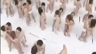 The biggest Asian gangbang is here for you to enjoy to the full!