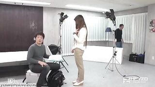 Asian girl loses her virginity at the casting, a hundred percent Asian