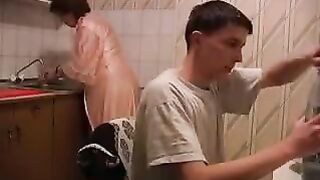 The mother was raped in the kitchen, it is much more interesting than the usual incest