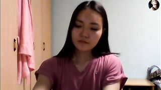 A guy fucked a hot Kazakh girl with a nice cock and talked dirty