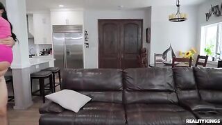 Take My Package, a steamy brunette scene