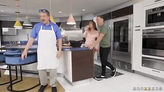 A new neighbor meets his new friends in an oily anal encounter