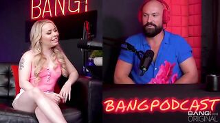 A guy with big cock talks about sex and fucks hot blondie