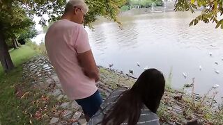 Duck feeding with beavers and creampie for cute Serina Gomez - Part 1