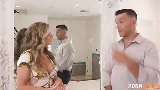A busty blonde MILF, Cory Chase, gets her ass rammed by a real estate agent