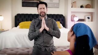 Pervert stepdad screws Kira Noir after she takes a yoga class