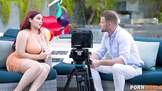 Natasha Nice gets her huge ass pounded during an interview