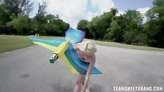 A girl would like to have sex right in the nature