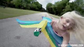 A girl would like to have sex right in the nature