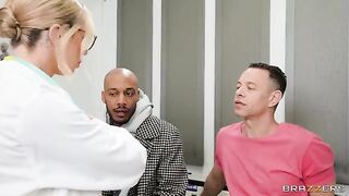 Two girls get fucked by a hot doctor and his assistant in a steamy threesome
