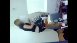 A Kazakh teacher is having fun with her colleague in this steamy video