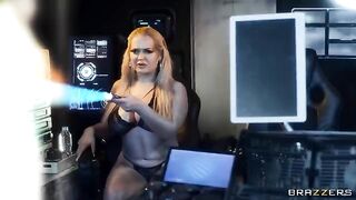 Blonde porn stars have sex in the cosmic sense