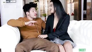 I saw my girl next door and her amazing handjob skills