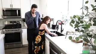 The Babysitter’s Fantasy – a man fucked her on the kitchen table
