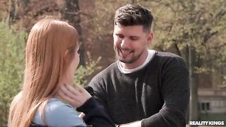 Two redheads have an intense sex session and reach the peak together