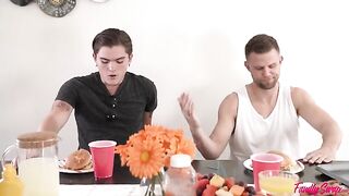 A girl has a summer barbecue with her swap family and things get steamy