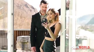 Veronica Leal cheats on her husband with the pool guy in a steamy DP session