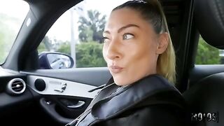 A hot and hungry cop fucked me in the car for a roleplay scene