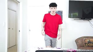 Auntie got her pussy filled with sticky sperm, she's so happy