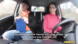 The guy gave me a driving license in a special way