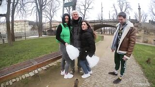 Someone is incredibly lucky to have amazing sex with two girls