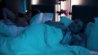 A hot chick woke up with a strange guy in her room