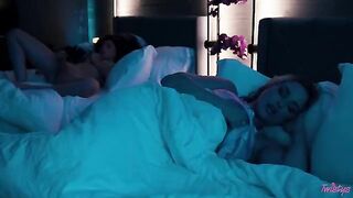 A hot chick woke up with a strange guy in her room