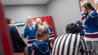 A man defended his cock from blonde, just as in sex one must defend oneself