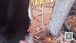 A walk in the park turns into an outdoor intimate encounter for this passionate couple
